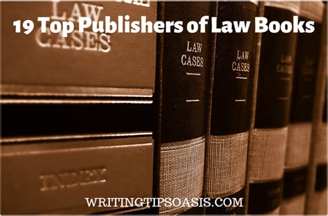 19 Top Publishers of Law Books - Writing Tips Oasis