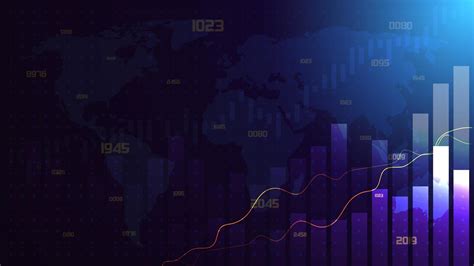 Trading background with soaring bar chart. 2713616 Vector Art at Vecteezy