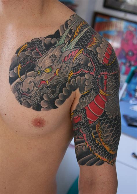 Stars and Dots Tattoo: Japanese Dragon Tattoo