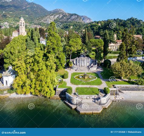 Tremezzo - Lake Como it - Aerial View Stock Photo - Image of architecture, outdoor: 177135468