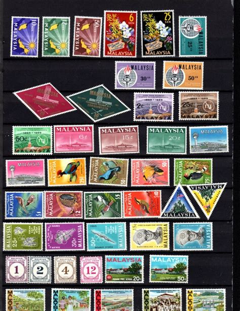 Malaysia Mint Stamp Collection - Etsy