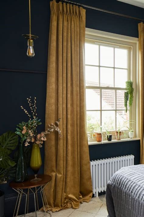 What Color Curtains Go With Navy Blue Walls | Homeminimalisite.com