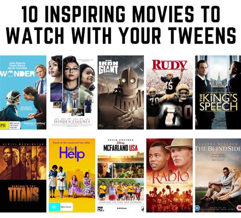 Ten Inspiring Movies to Watch with Your Tweens - Somewhere Between