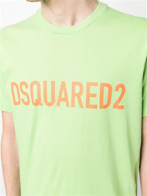 Dsquared2 logo-print crew-neck T-shirt - Farfetch