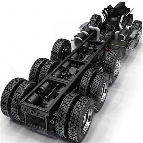 3d Truck Chassis Completely Model | Model truck kits, Trucks, Truck frames