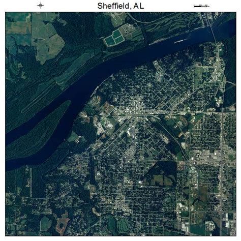 Aerial Photography Map of Sheffield, AL Alabama