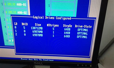 Dell PowerEdge RAID controller: Configuration of NVRAM and drives mismatch(Normal mismatch ...