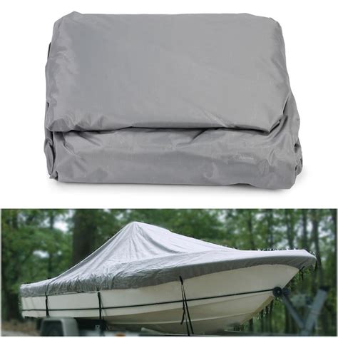 Greensen Waterproof Boat Cover, Waterproof Speedboat Cover,Gray 600D ...