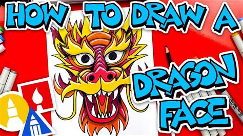 Art For Kids Hub Dragon Face - canvas-link