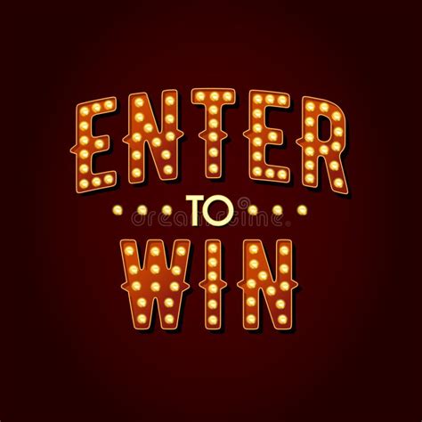 Enter To Win Vector Sign, Win Prize, Win in Lottery Stock Illustration ...