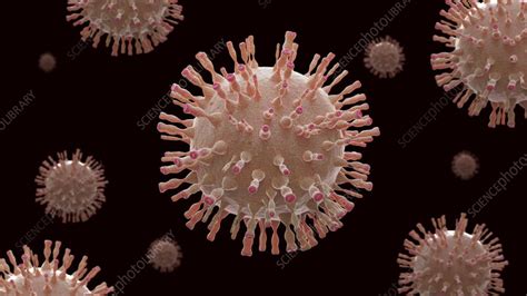 Chickenpox virus structure, animation - Stock Video Clip - K011/4701 - Science Photo Library