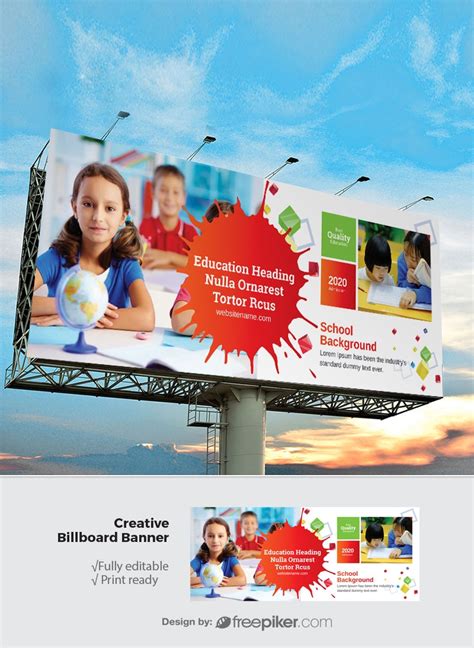 Freepiker | admission school billboard sinage