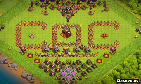 [Town Hall 10] TH10 Fun Troll Progress/Upgrade base - CoC [With Link ...