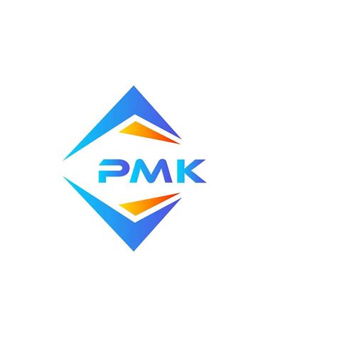 PMK abstract technology logo design on white background. PMK creative initials letter logo ...