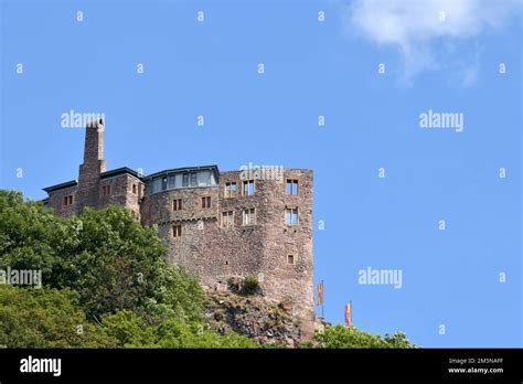 Oberstein Castle, ruin of a medieval hilltop castle in Idar-Oberstein ...