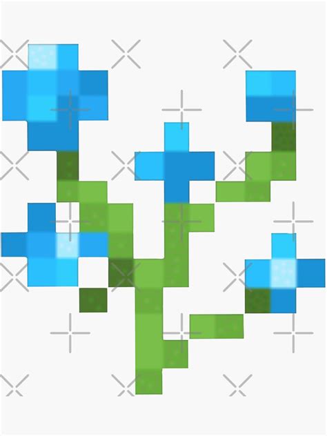 "Minecraft Blue Orchid Stay True Resource Pack" Sticker for Sale by uncannyjuice | Redbubble