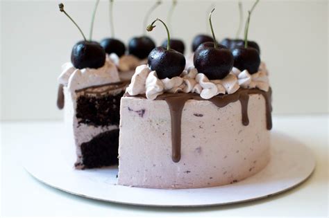 Chocolate And Black Cherry Cake | Cherry frosting, Cake, Cherry cake