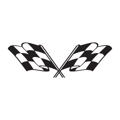 Checkered flag logo vector in (.EPS, .AI, .CDR) free download