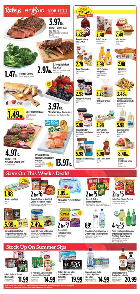 Raley's Supermarkets Weekly Ad June 23 – June 29, 2021