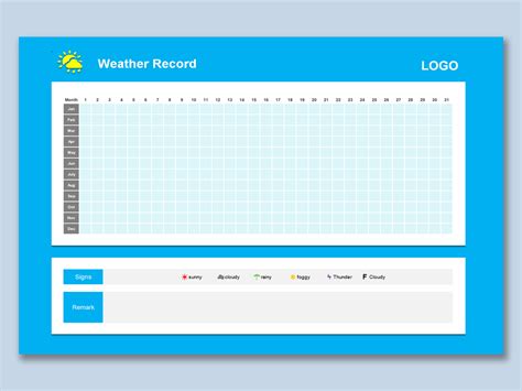 EXCEL of Project Construction Weather Record.xlsx | WPS Free Templates