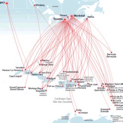 Air Canada route map - Asia, Australia and Hawaii