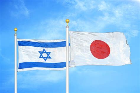 Israel and Japan Flag - Two Flags Together Stock Photo - Image of national, flag: 125109520