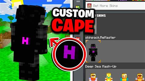 How To Get A CUSTOM CAPE on Minecraft Bedrock! (VISIBLE IN-GAME) - YouTube