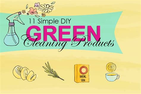 11 Simple DIY Green Cleaning Products For A Happy Home