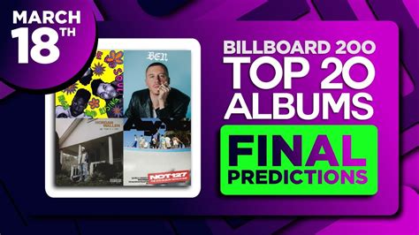 Billboard 200, Top 20 Albums | FINAL PREDICTIONS | March 18, 2023 - YouTube