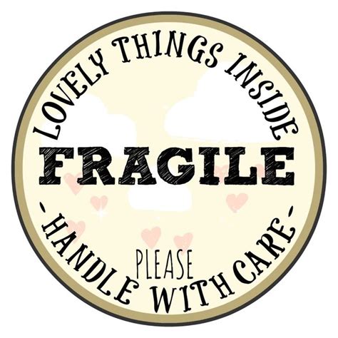 FRAGILE Sticker Design | Sticker design, Etsy packaging, Design