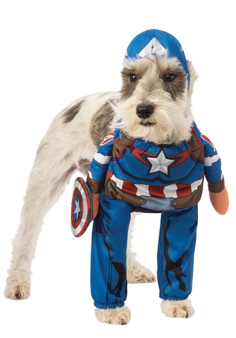 Marvel Legends Captain America Dog Costume Marvel, Superhero Costume ...