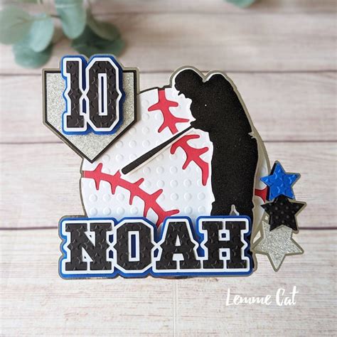 Baseball Cake Topper - Etsy