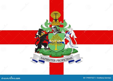 Flag of Nottinghamshire in England Stock Vector - Illustration of ensign, notts: 179597527