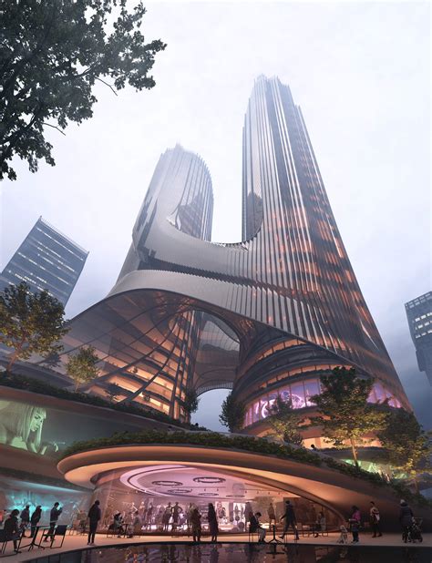 ZHA to energise Shenzhen skyline with column-free twin skyscrapers Tower C