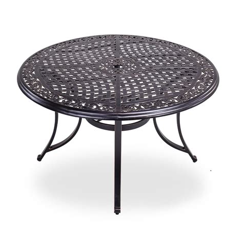 Outdoor Patio Table With Umbrella Hole - Mf Studio Patio Umbrella Side Table 22"x22" Square ...
