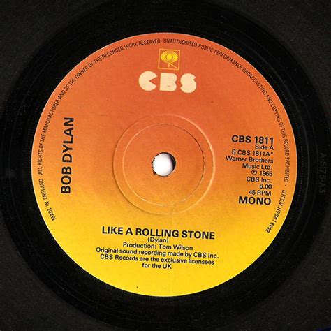 Bob Dylan – Like A Rolling Stone (1973, Vinyl) - Discogs