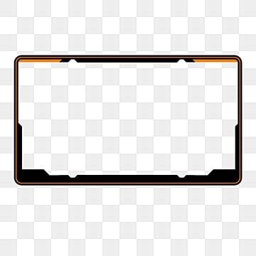 Twitch Overlay Orange PNG Transparent Images Free Download | Vector ...