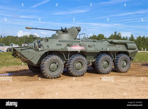 ALABINO, RUSSIA - AUGUST 25, 2020: BTR-82A - participant on the ...