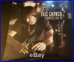 Eric Church SIGNED Sinners Like Me Album Autographed Vinyl LP CHIEF EFC Rare | Signed Vinyl Album