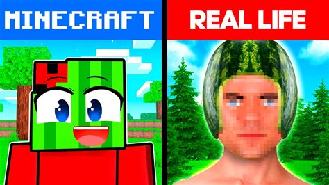 REALISTIC Melon FACE Reveal In Minecraft! - YouTube