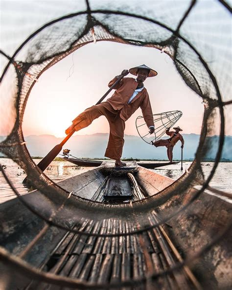 The fishermen (models) of Inle Lake 🇲🇲 I'd seen many photos of these fishermen before my travel ...