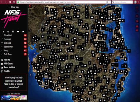 NFS Heat interactive map with collectibles and activities | Scrolller