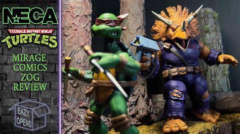 NECA TMNT Mirage Comics Triceraton Zog Action Figure Review! - YouTube