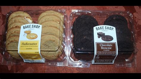 Bake Shop Bakery (ALDI) Cookies: Fluffernutter & Chocolate Brownie Review - YouTube