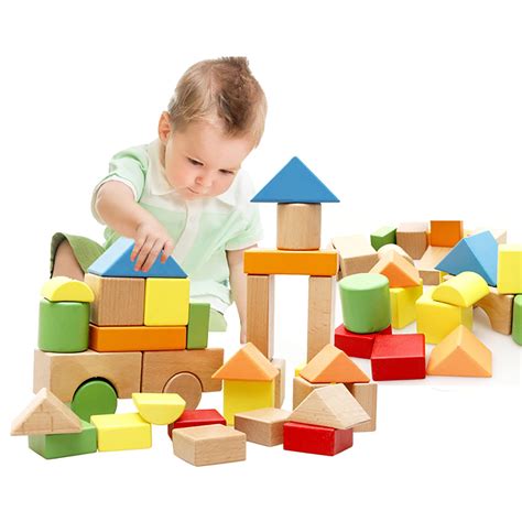 Lewo Large Wooden Building Blocks Games Set Children Educational Stacking Toy... | eBay