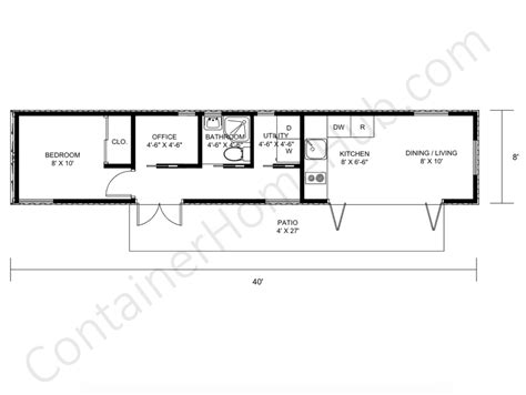 2 40' Shipping Container Home Plans: Amazingly Creative & Budget ...