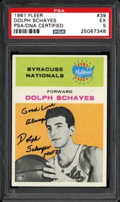 Dolph Schayes | PSA AutographFacts℠