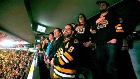 Boston Marathon Bombing: Bruins Fans Sing Emotional National Anthem ...