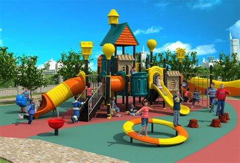 exported children outdoor plastic playground park kids room paradise facility villa roof play ...