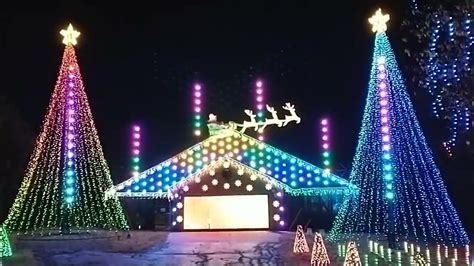 Rooftop Rotating Santa, Sleigh and Reindeer - YouTube